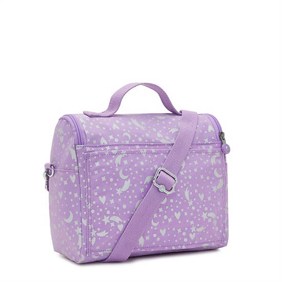 Kipling New Kichirou Printed Lunch Bag Tassen Paars | BE 1935DF